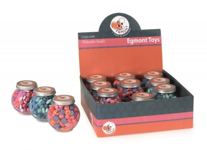 Wooden Beads in a Jar