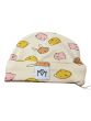 Beanie Hat - Bunny Face Dots Sandstone