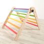 Rainbow WeeUN pikler inspired triangle folding climbing frame