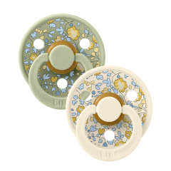 BIBS x LIBERTY Colour 2 Pack Eloise Latex - Sage Mix