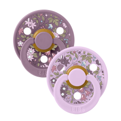 BIBS x LIBERTY Colour 2 Pack Chamomile Lawn Latex - Violet Sky Mix