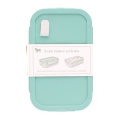 Double Wall Lunch Box with Divider - Pale Blue
