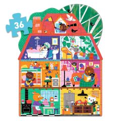 Giant Puzzle - The Little Buddies House, 36pieces