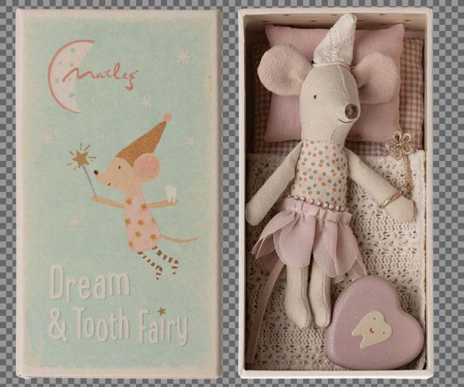 Little Sister Tooth Fairy Mouse in Matchbox