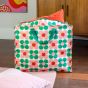 Jumbo Storage Bag - Pink and Green Daisy