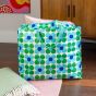 Jumbo Storage Bag - Blue and Green Daisy