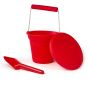 Cherry Red Silicone Bucket