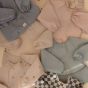 Mushie Long Sleeve Bib - Fog