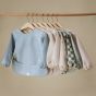 Mushie Long Sleeve Bib - Fog