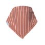 Vertical Stripe Russet Bandana Bib