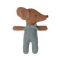 Sleepy wakey baby mouse in matchbox - Blue