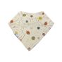 Galaxy Rust Blue Mustard Bandana Bib