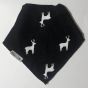 Reindeer on Navy Bandana Bib