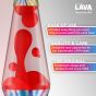 14.5" Pinwheel Tie Dye LAVA Lamp