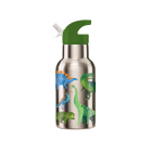 On the Go Stainless Steel Water Bottle Dinosaur