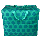 Jumbo Storage Bag Blue On Turquoise Spotlight