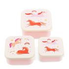 Snack boxes (set of 3) - Unicorn