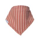 Vertical Stripe Russet Bandana Bib