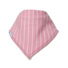 Vertical Stripe Ash Rose Bandana Bib
