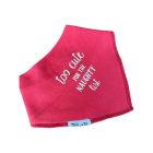Bandana Bib - Too Cute on Red