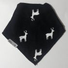 Reindeer on Navy Bandana Bib