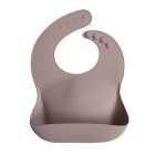 Mushie Silicone Bib Warm Taupe