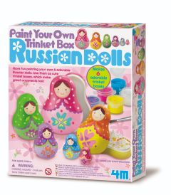 4M Paint Your Own Russian Doll Trinket Box