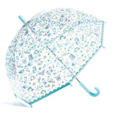 Djeco Transparent Umbrella - Turquoise Unicorns