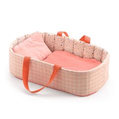 Dolls Bassinet by Djeco - Pink Lines