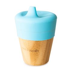 Eco Rascals Bamboo Small Cup with Sippy Feeder Blue