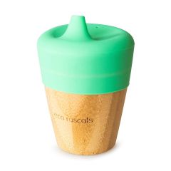 Eco Rascals Bamboo Small Cup with Sippy Feeder Green