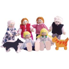 Doll Family with Pets