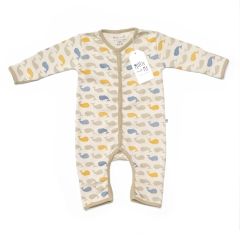 Baby Romper - Whale Spot and Stripe Elm