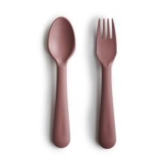 Mushie Fork and Spoon Woodchuck