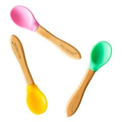 Eco Rascals Spoons 3 Pack - Yellow, Pink, Green