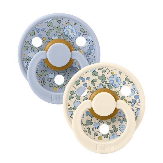 BIBS x LIBERTY Colour 2 Pack Eloise Latex - Dusty Blue Mix