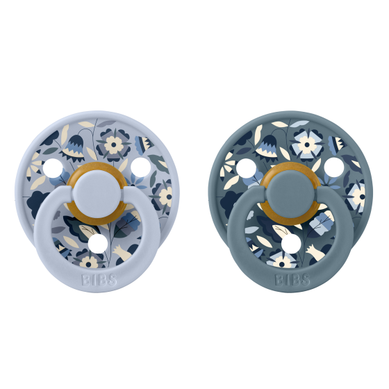 BIBS x LIBERTY Colour 2 Pack Bobo - Dusty Blue Mix