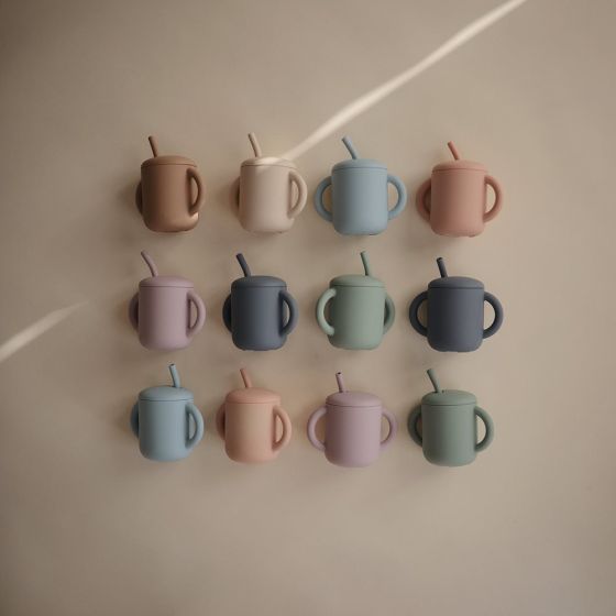 Mushie Silicone Training Cup + Straw