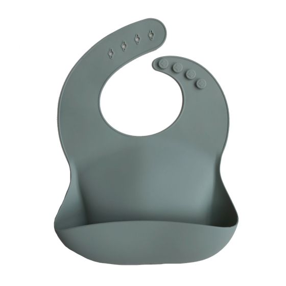 Mushie Silicone Bib Cambridge Blue