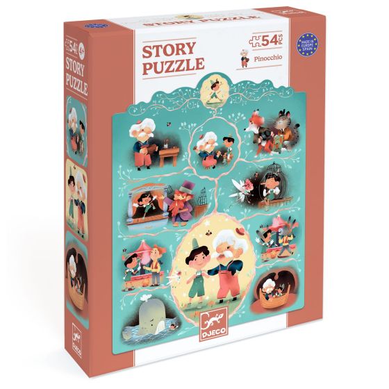 Story Puzzle - Pinocchio, 54 pieces