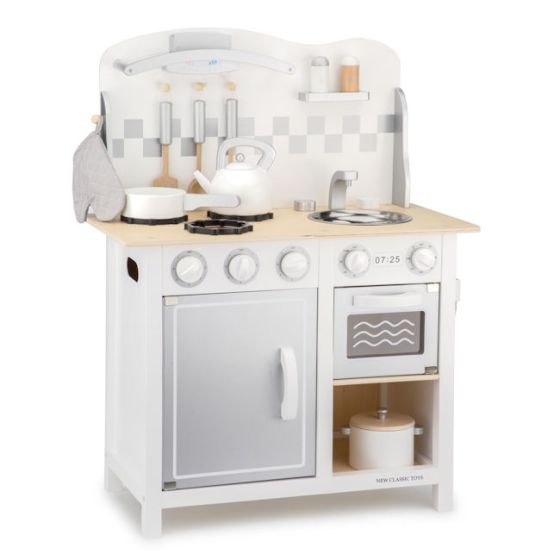 DeLuxe Kitchenette - White/Silver with Accessories