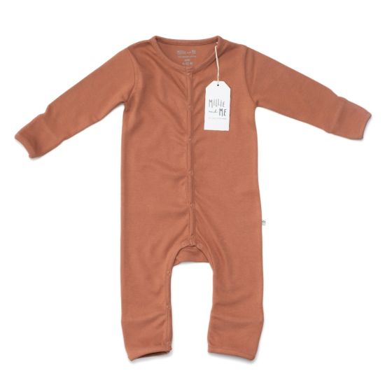 Baby Romper - Plain Russet