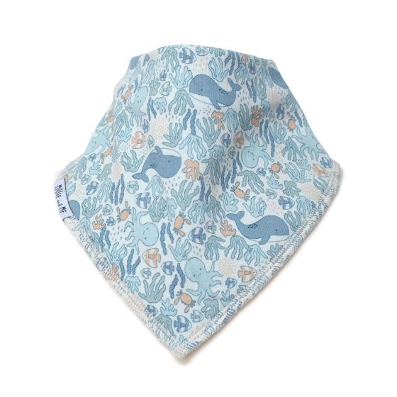 Printed Ocean Citadel Bandana Bib