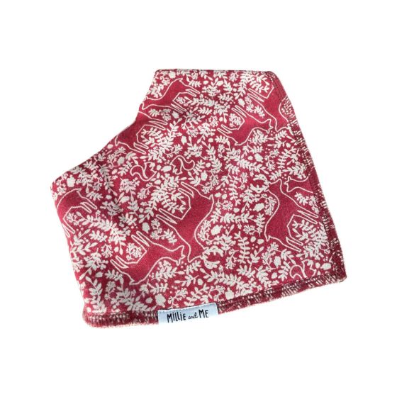 Bandana Bib - Deers on Rosewood