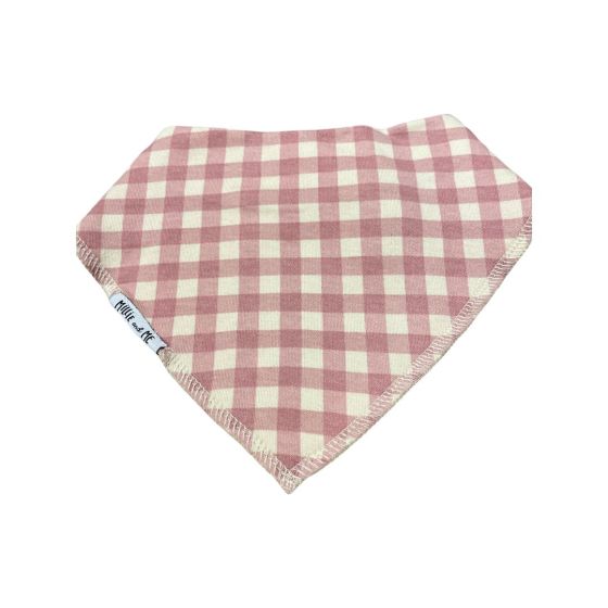 Bandana Bib - Pink Gingham