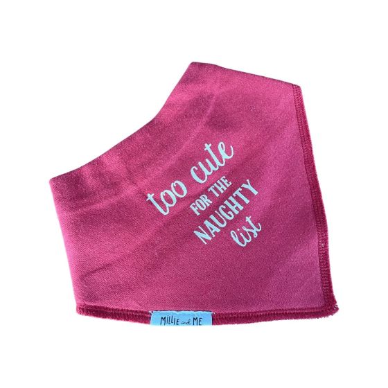 Bandana Bib - Too Cute on Rosewood
