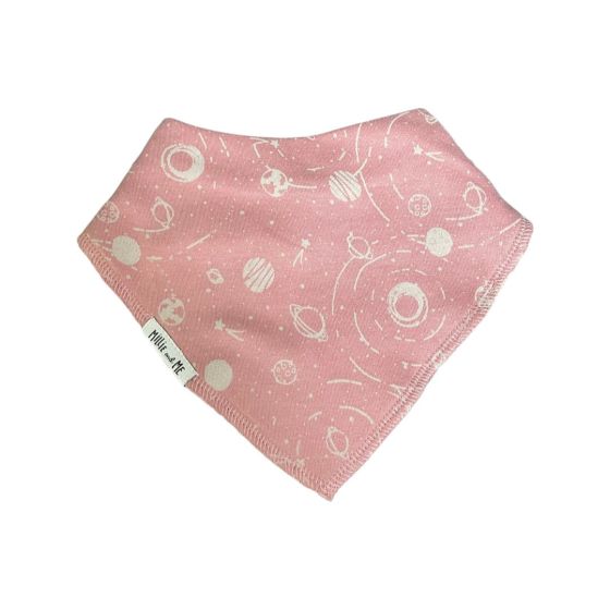 Galaxy Ash Rose Bandana Bib