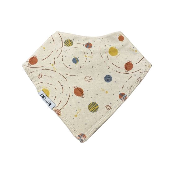 Galaxy Rust Blue Mustard Bandana Bib