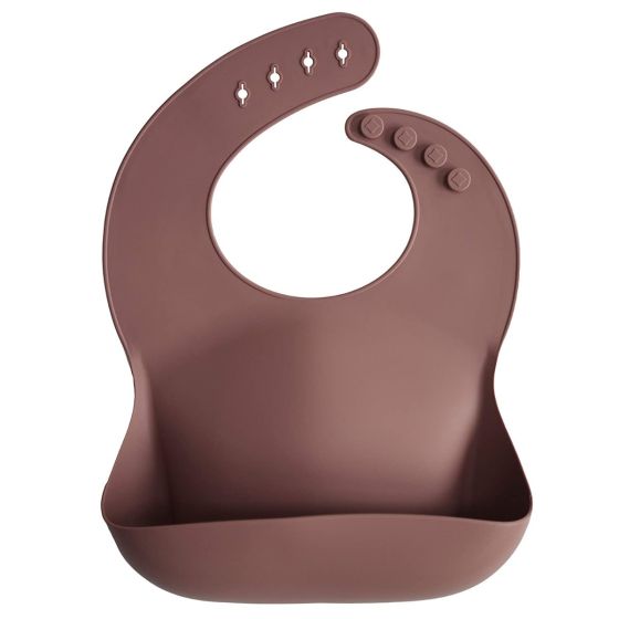 Mushie Silicone Bib Woodchuck
