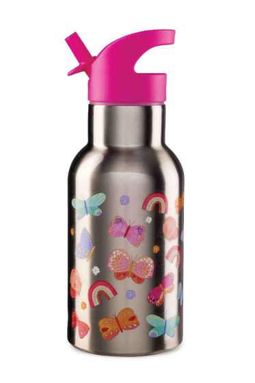 On the Go Stainless Steel Water Bottle Garden Delight